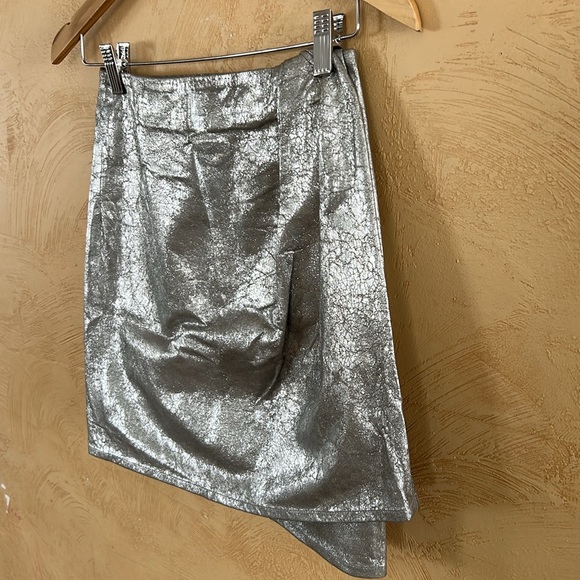 CHASING UNICORNS La Isla Bonita Leather Wrap Mini Skirt - Picture 5 of 10